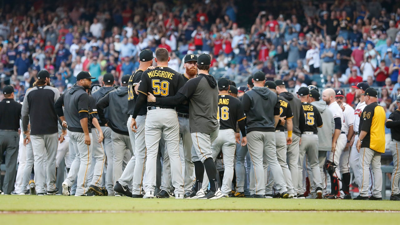 Acuña hits grand slam after early fracas, Braves top Pirates